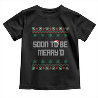 Soon To Be Merry'd Christmas Toddler T Shirt Engaged Couple Matching - Wonder Print Shop