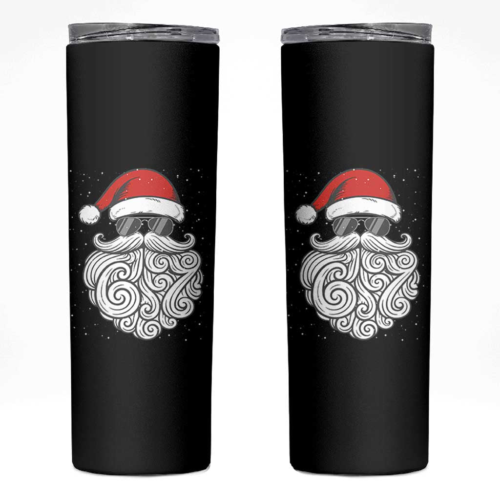 67 Christmas Santa Skinny Tumbler 6 7 Meme Pajamas Holiday Gen Alpha Slang Teen - Wonder Print Shop
