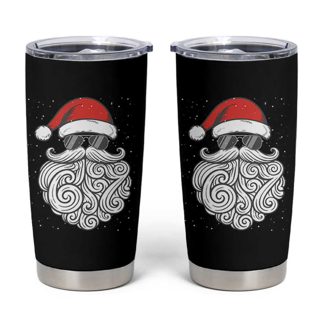 67 Christmas Santa Tumbler Cup 6 7 Meme Pajamas Holiday Gen Alpha Slang Teen - Wonder Print Shop