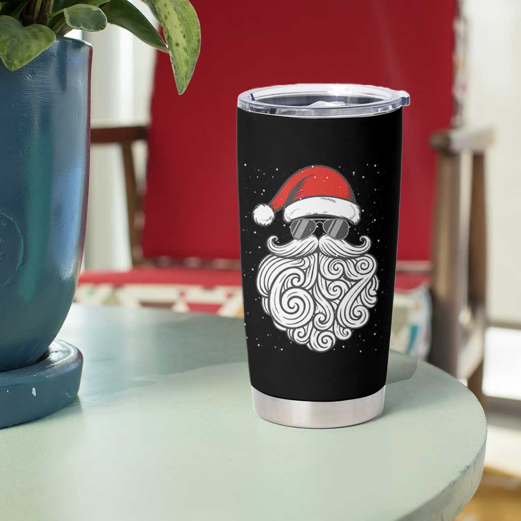 67 Christmas Santa Tumbler Cup 6 7 Meme Pajamas Holiday Gen Alpha Slang Teen - Wonder Print Shop