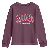 Sarcasm It's How I Hug Youth Sweatshirt Funny Graphic Trendy - Wonder Print Shop