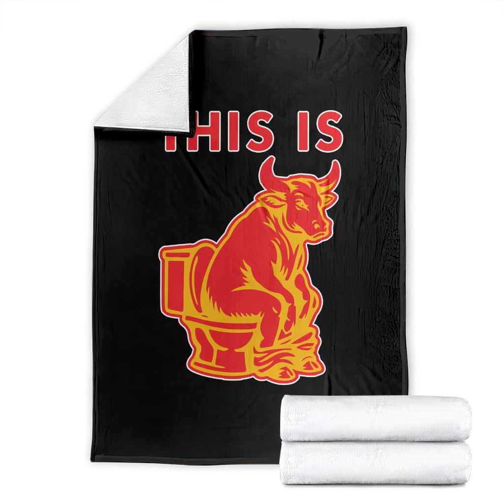 This Is Bull Shit Throw Blanket Bullshit Sarcastic Embarrassing Gag Gifts - Wonder Print Shop