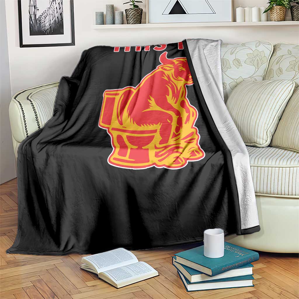 This Is Bull Shit Throw Blanket Bullshit Sarcastic Embarrassing Gag Gifts - Wonder Print Shop