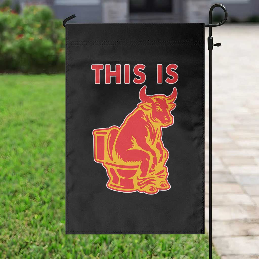 This Is Bull Shit Garden Flag Bullshit Sarcastic Embarrassing Gag Gifts - Wonder Print Shop