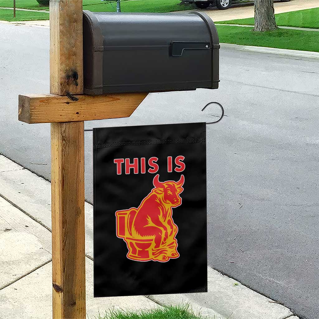 This Is Bull Shit Garden Flag Bullshit Sarcastic Embarrassing Gag Gifts - Wonder Print Shop