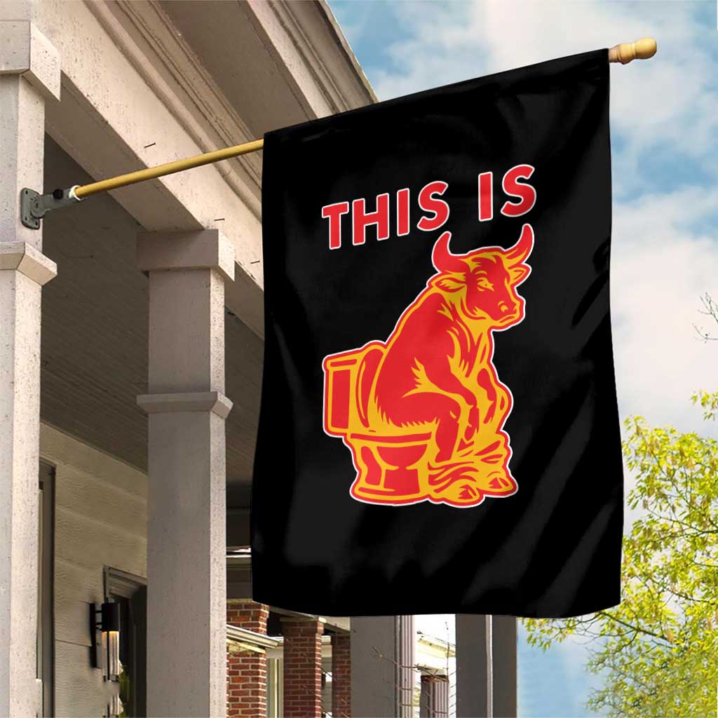 This Is Bull Shit Garden Flag Bullshit Sarcastic Embarrassing Gag Gifts - Wonder Print Shop
