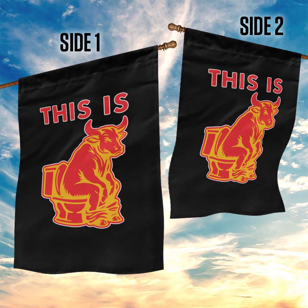 This Is Bull Shit Garden Flag Bullshit Sarcastic Embarrassing Gag Gifts - Wonder Print Shop