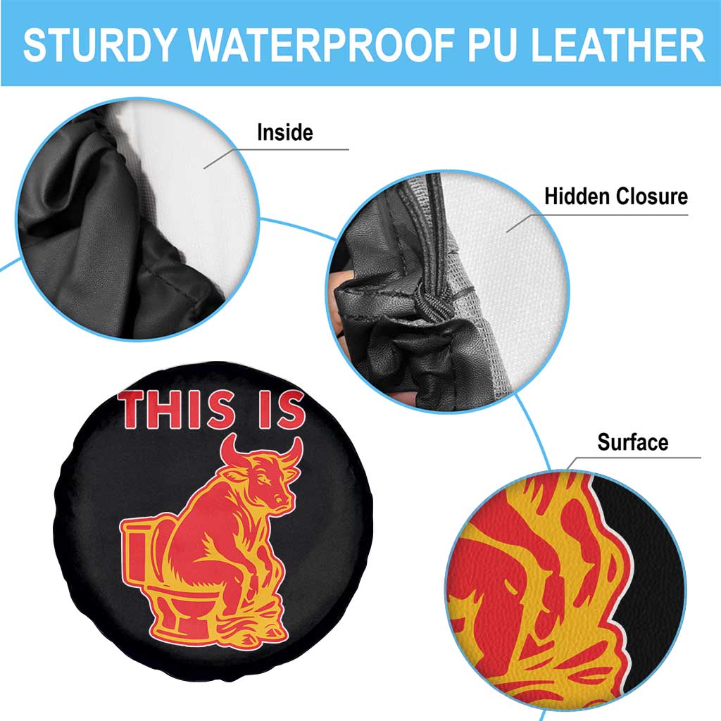 This Is Bull Shit Spare Tire Cover Bullshit Sarcastic Embarrassing Gag Gifts - Wonder Print Shop