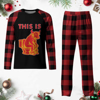 This Is Bull Shit Plaid Pajama Set Bullshit Sarcastic Embarrassing Gag Gifts - Wonder Print Shop