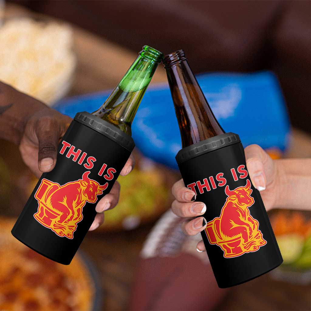 This Is Bull Shit 4 in 1 Can Cooler Tumbler Bullshit Sarcastic Embarrassing Gag Gifts - Wonder Print Shop