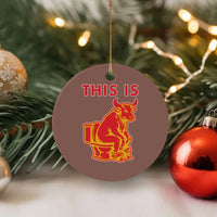 This Is Bull Shit Ceramic Ornament Bullshit Sarcastic Embarrassing Gag Gifts - Wonder Print Shop