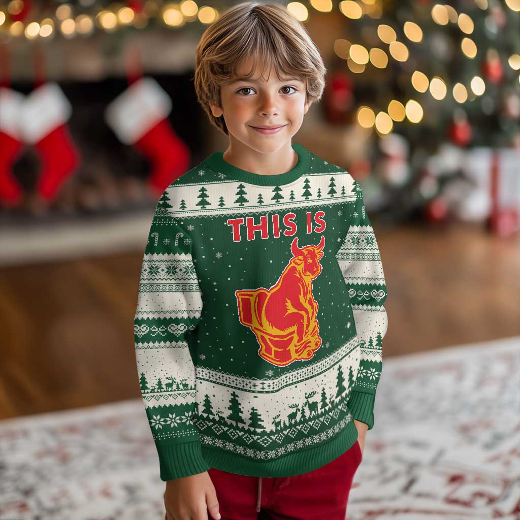This Is Bull Shit Ugly Christmas Sweater Bullshit Sarcastic Embarrassing Gag Gifts - Wonder Print Shop