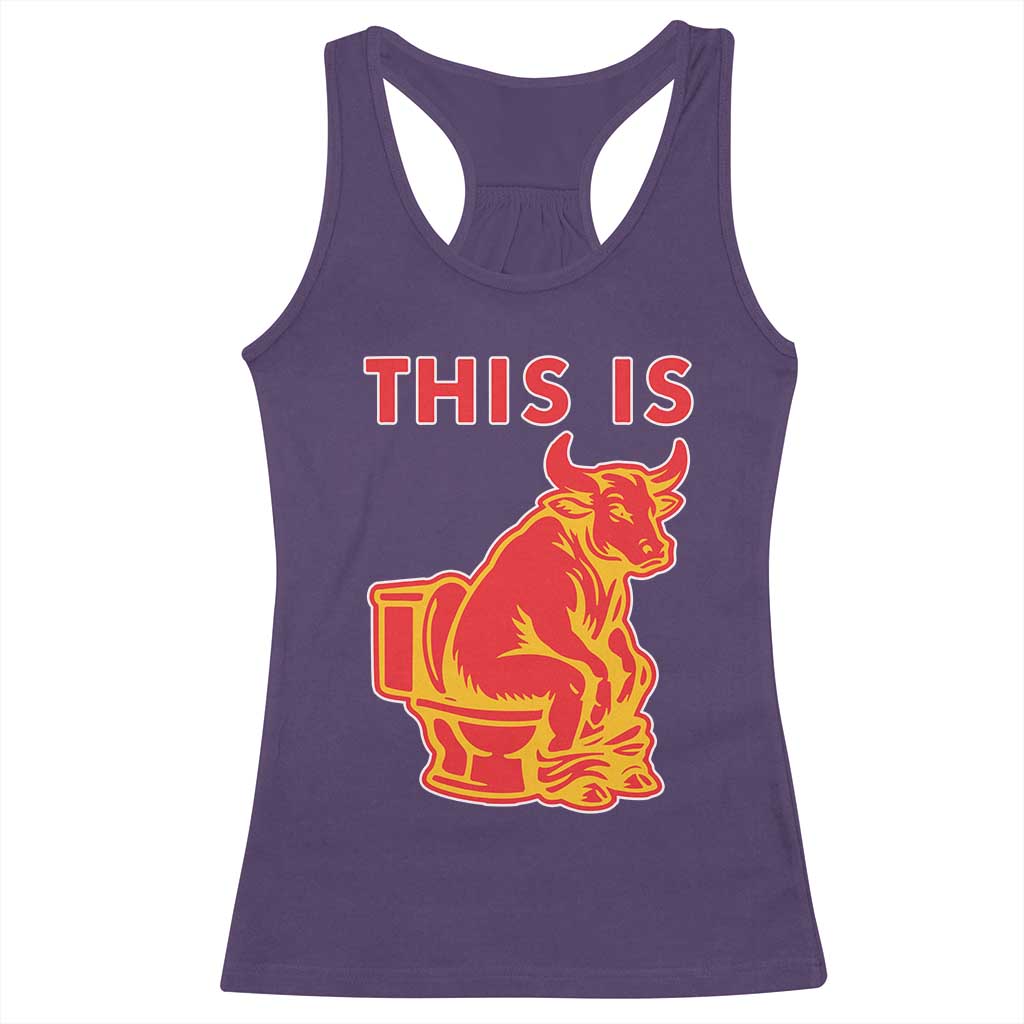 This Is Bull Shit Racerback Tank Top Bullshit Sarcastic Embarrassing Gag Gifts - Wonder Print Shop