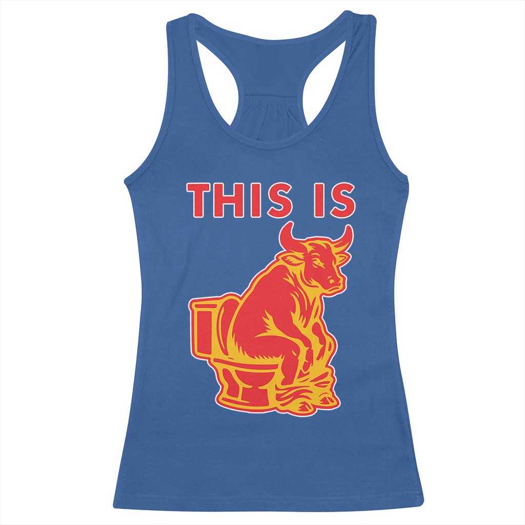 This Is Bull Shit Racerback Tank Top Bullshit Sarcastic Embarrassing Gag Gifts - Wonder Print Shop