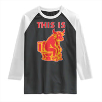This Is Bull Shit Raglan Shirt Bullshit Sarcastic Embarrassing Gag Gifts - Wonder Print Shop