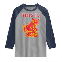 This Is Bull Shit Raglan Shirt Bullshit Sarcastic Embarrassing Gag Gifts - Wonder Print Shop