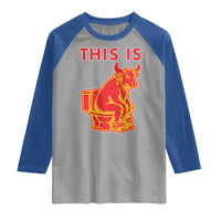 This Is Bull Shit Raglan Shirt Bullshit Sarcastic Embarrassing Gag Gifts - Wonder Print Shop