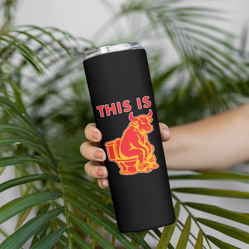 This Is Bull Shit Skinny Tumbler Bullshit Sarcastic Embarrassing Gag Gifts - Wonder Print Shop