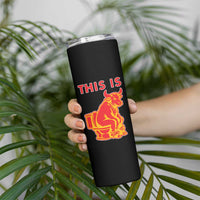 This Is Bull Shit Skinny Tumbler Bullshit Sarcastic Embarrassing Gag Gifts - Wonder Print Shop