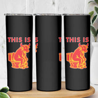 This Is Bull Shit Skinny Tumbler Bullshit Sarcastic Embarrassing Gag Gifts - Wonder Print Shop