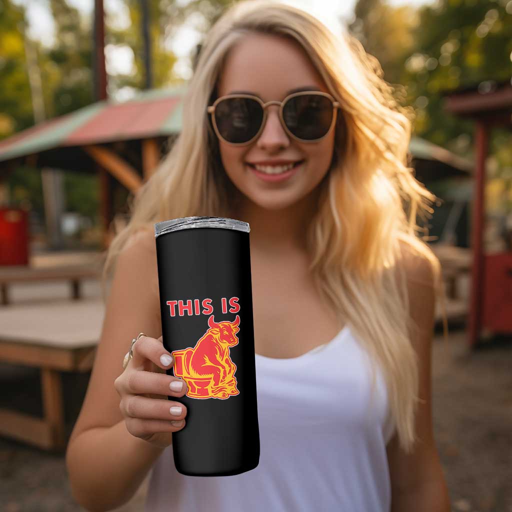 This Is Bull Shit Skinny Tumbler Bullshit Sarcastic Embarrassing Gag Gifts - Wonder Print Shop