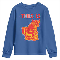This Is Bull Shit Youth Sweatshirt Bullshit Sarcastic Embarrassing Gag Gifts - Wonder Print Shop