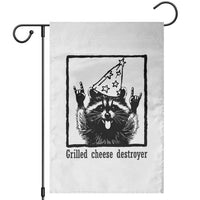 Vintage Raccoon Garden Flag Retro Silly Trash Panda Meme - Wonder Print Shop