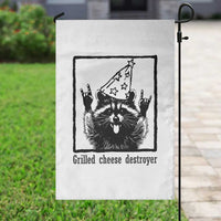 Vintage Raccoon Garden Flag Retro Silly Trash Panda Meme - Wonder Print Shop