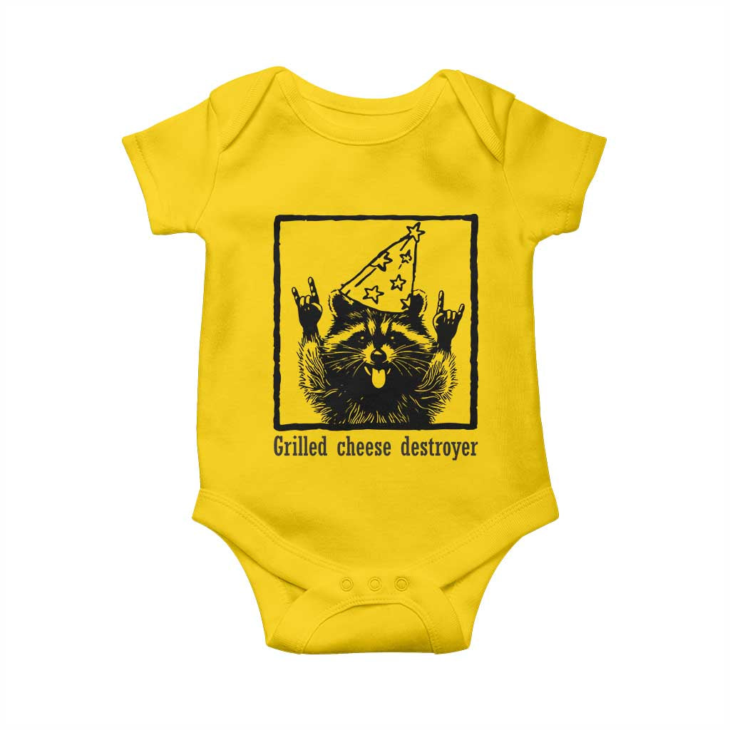 Vintage Raccoon Baby Onesie Retro Silly Trash Panda Meme - Wonder Print Shop
