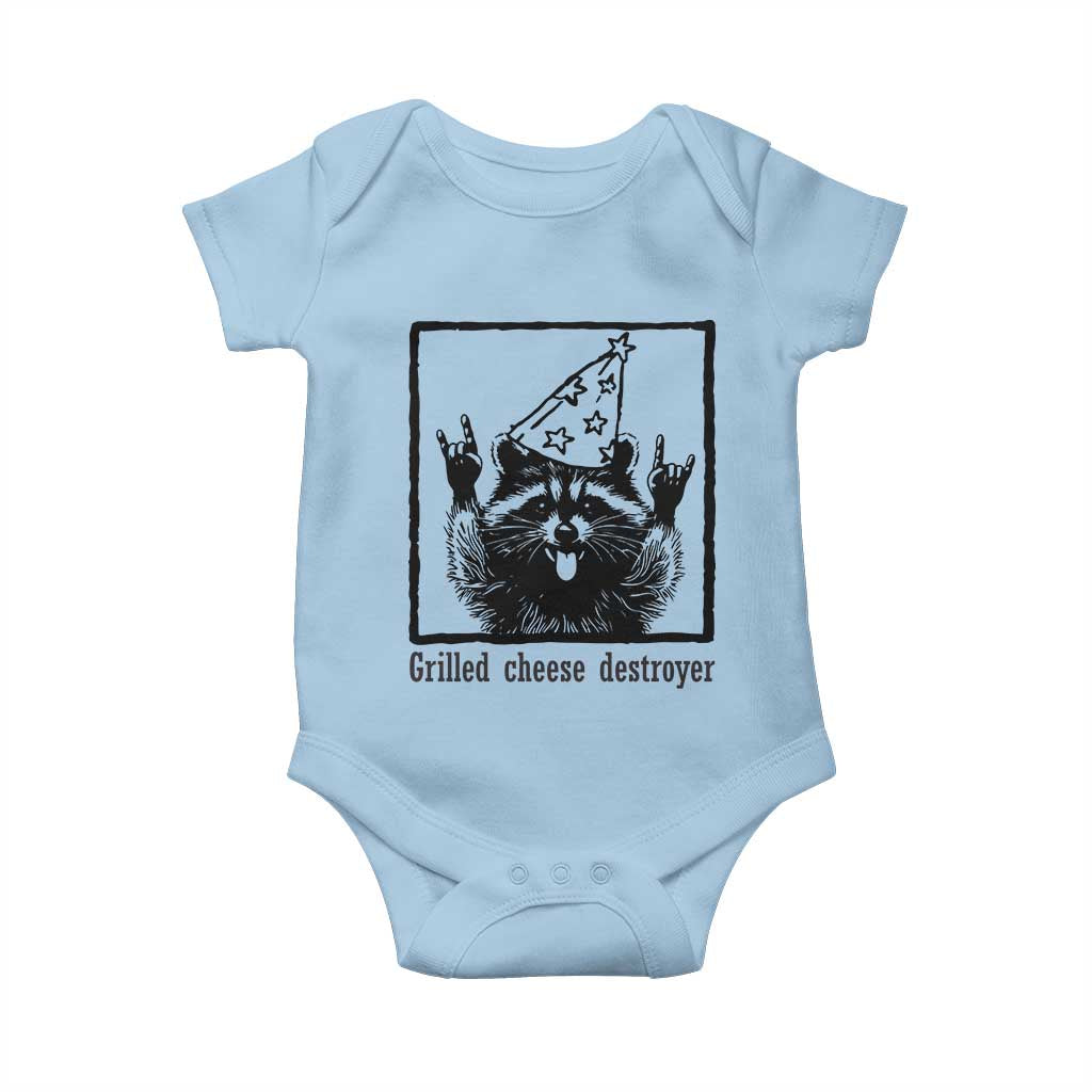 Vintage Raccoon Baby Onesie Retro Silly Trash Panda Meme - Wonder Print Shop