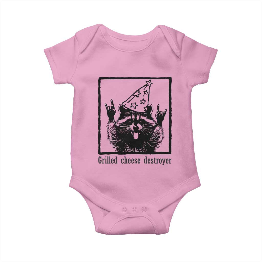 Vintage Raccoon Baby Onesie Retro Silly Trash Panda Meme - Wonder Print Shop