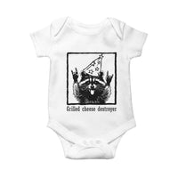 Vintage Raccoon Baby Onesie Retro Silly Trash Panda Meme - Wonder Print Shop