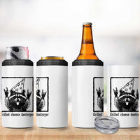 Vintage Raccoon 4 in 1 Can Cooler Tumbler Retro Silly Trash Panda Meme - Wonder Print Shop