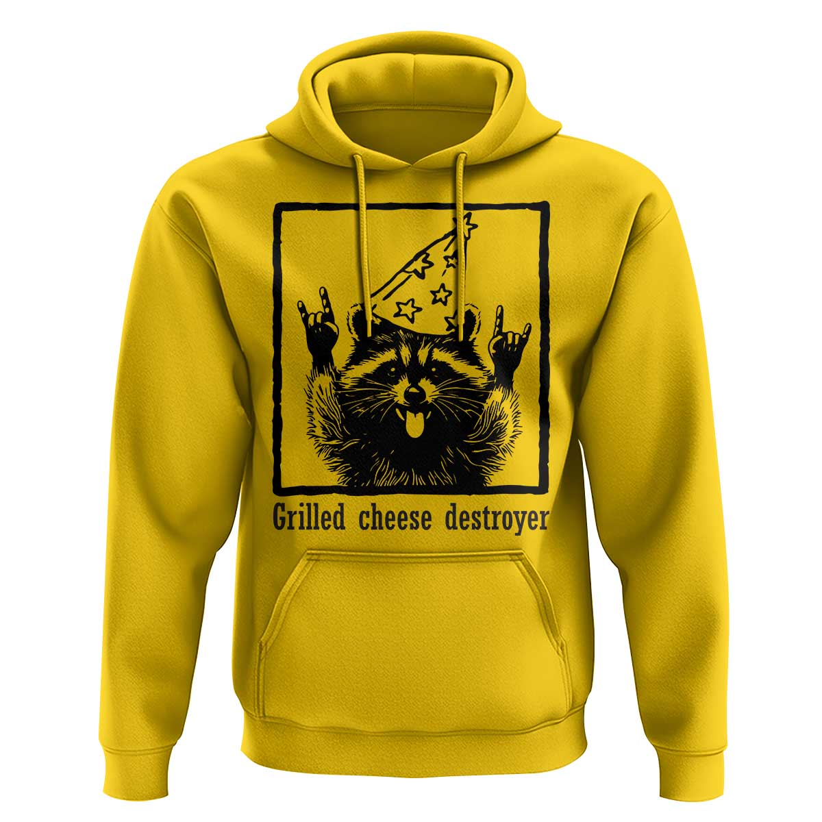 Vintage Raccoon Hoodie Retro Silly Trash Panda Meme - Wonder Print Shop