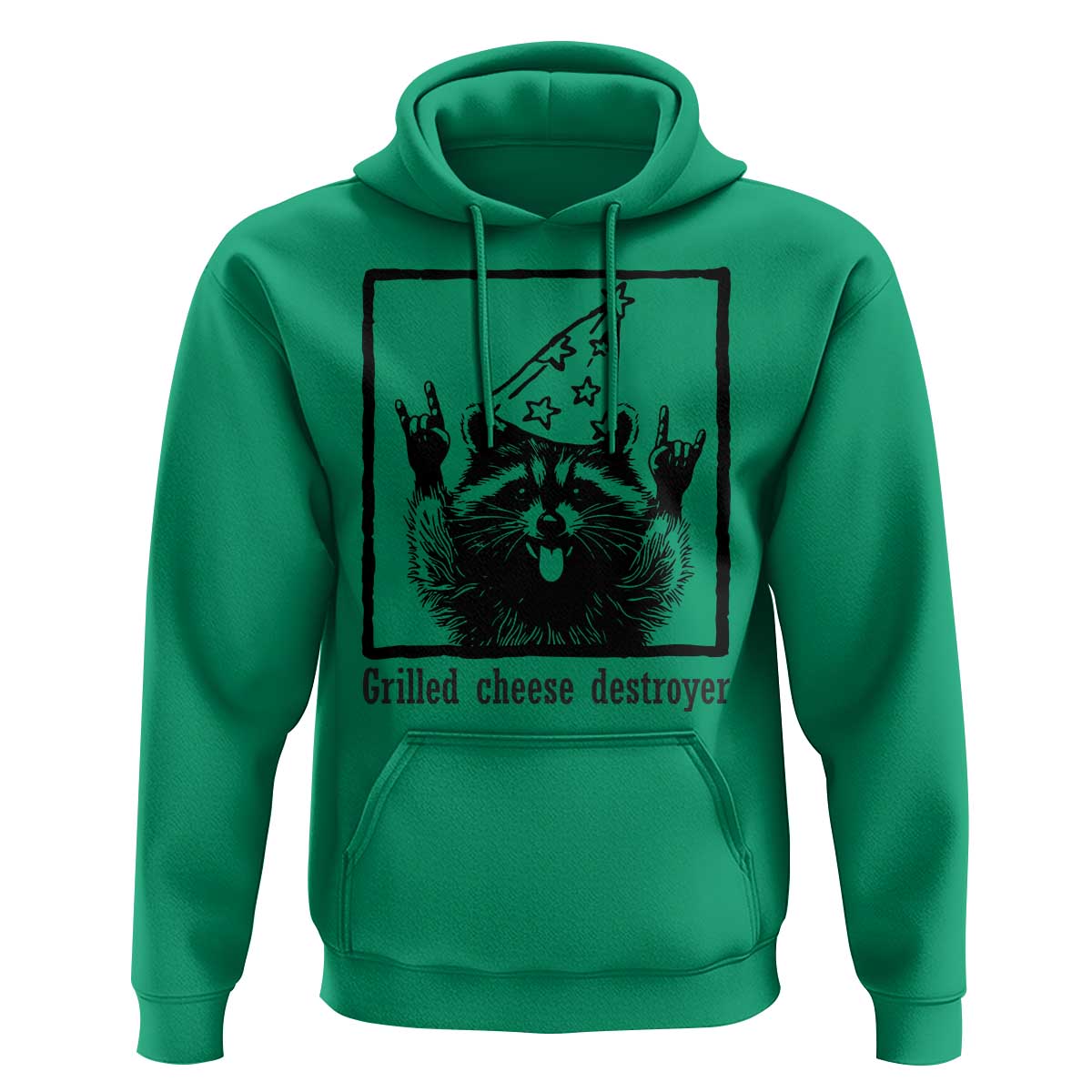 Vintage Raccoon Hoodie Retro Silly Trash Panda Meme - Wonder Print Shop