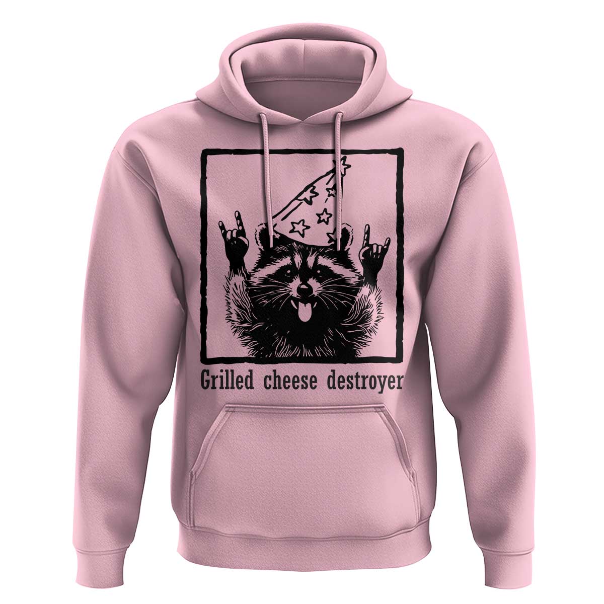 Vintage Raccoon Hoodie Retro Silly Trash Panda Meme - Wonder Print Shop