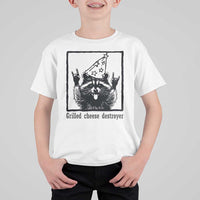 Vintage Raccoon T Shirt For Kid Retro Silly Trash Panda Meme - Wonder Print Shop