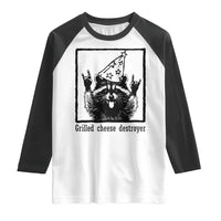 Vintage Raccoon Raglan Shirt Retro Silly Trash Panda Meme - Wonder Print Shop