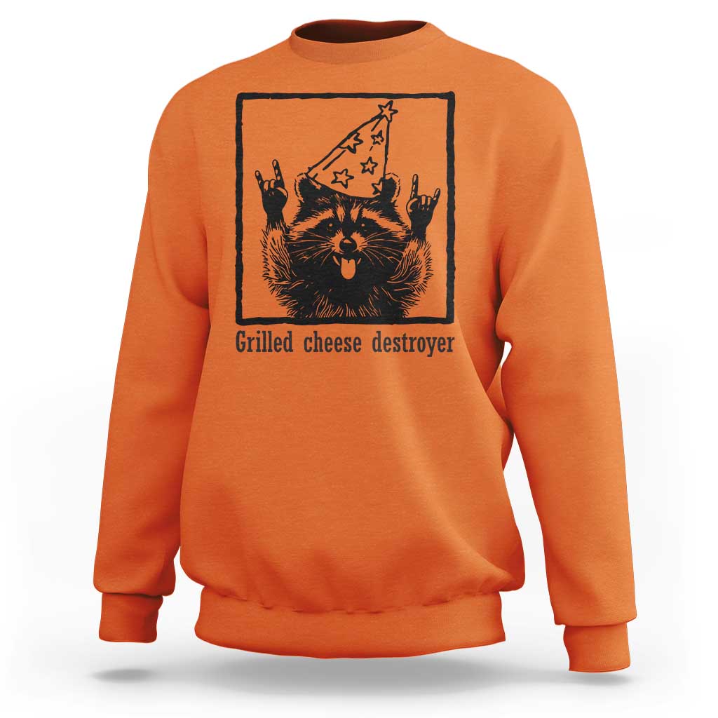 Vintage Raccoon Sweatshirt Retro Silly Trash Panda Meme - Wonder Print Shop