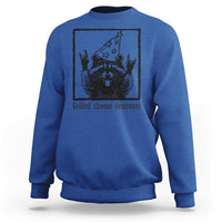 Vintage Raccoon Sweatshirt Retro Silly Trash Panda Meme - Wonder Print Shop