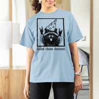 Vintage Raccoon T Shirt For Women Retro Silly Trash Panda Meme - Wonder Print Shop