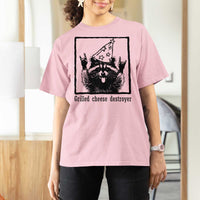 Vintage Raccoon T Shirt For Women Retro Silly Trash Panda Meme - Wonder Print Shop