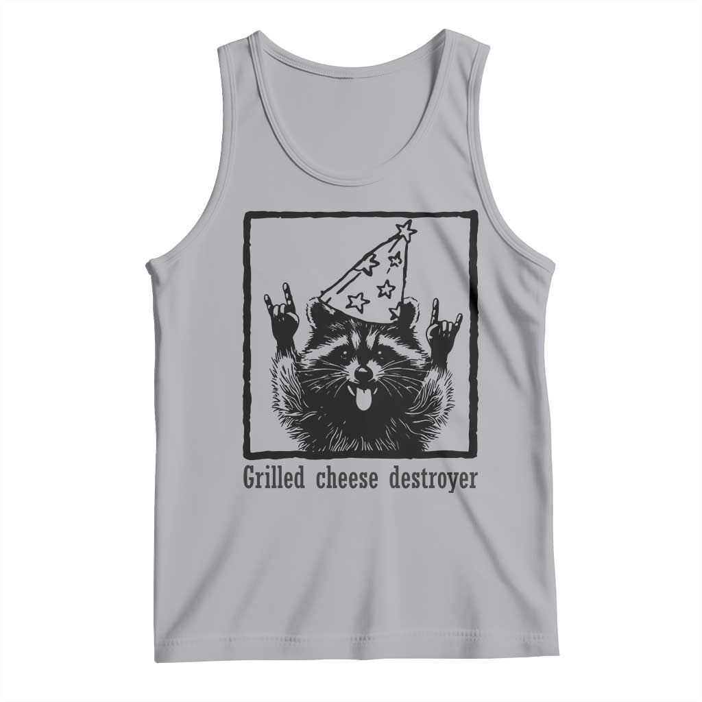 Vintage Raccoon Tank Top Retro Silly Trash Panda Meme - Wonder Print Shop