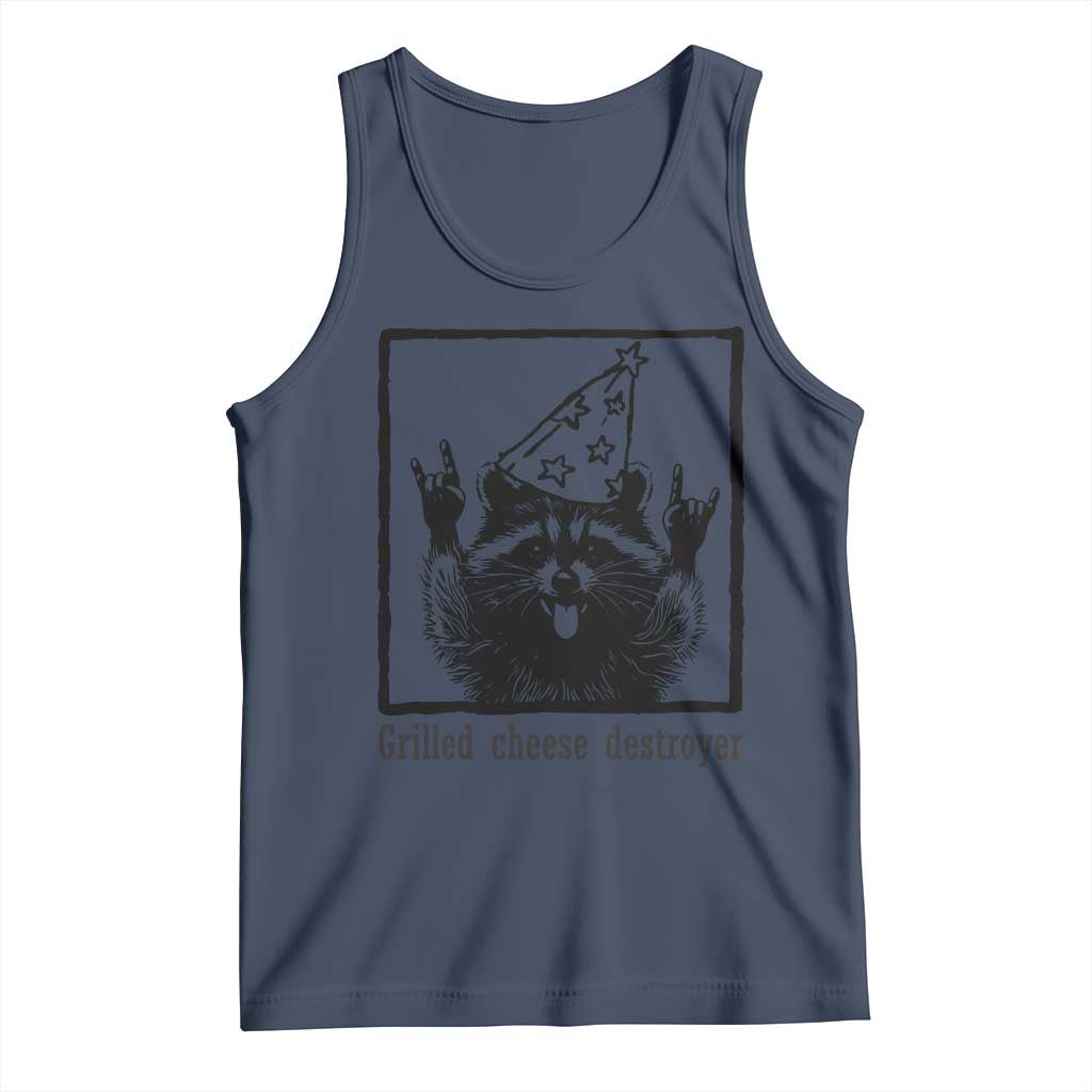Vintage Raccoon Tank Top Retro Silly Trash Panda Meme - Wonder Print Shop
