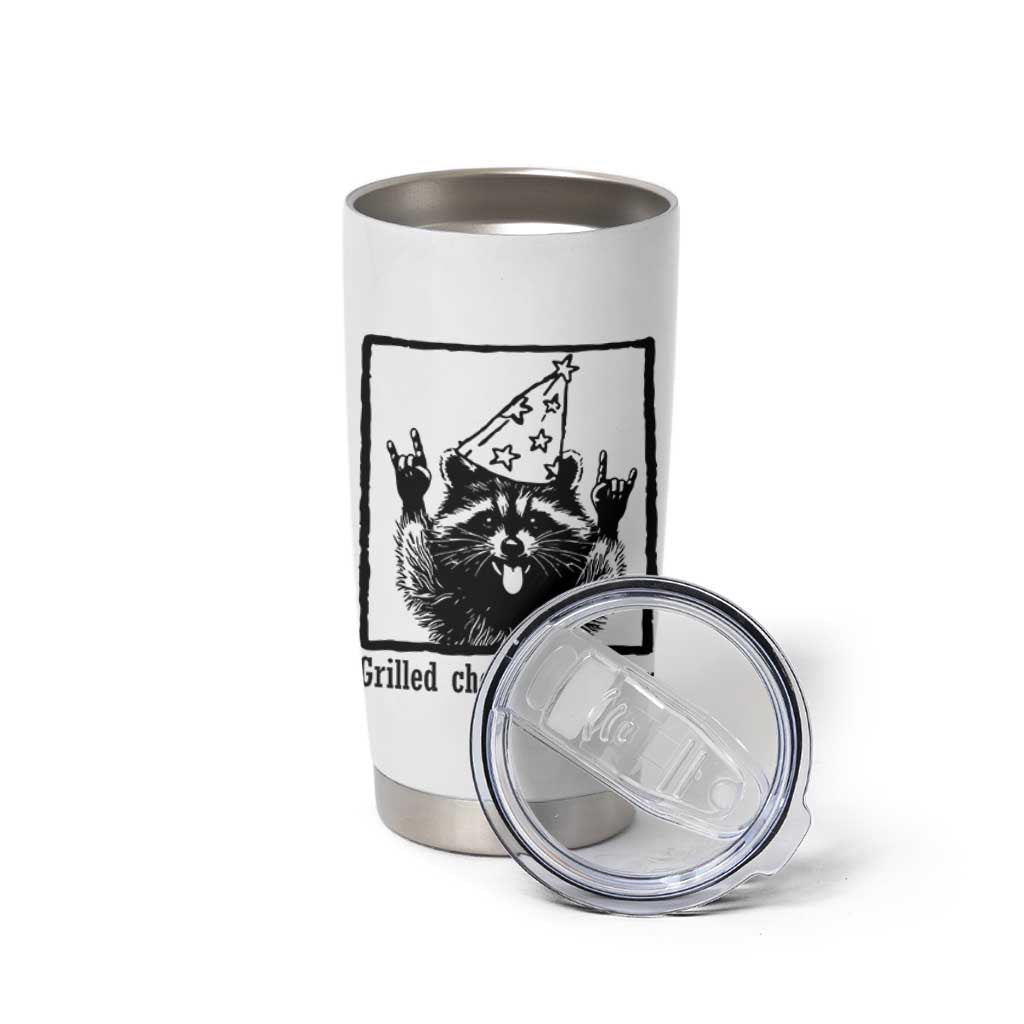 Vintage Raccoon Tumbler Cup Retro Silly Trash Panda Meme - Wonder Print Shop