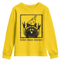 Vintage Raccoon Youth Sweatshirt Retro Silly Trash Panda Meme - Wonder Print Shop