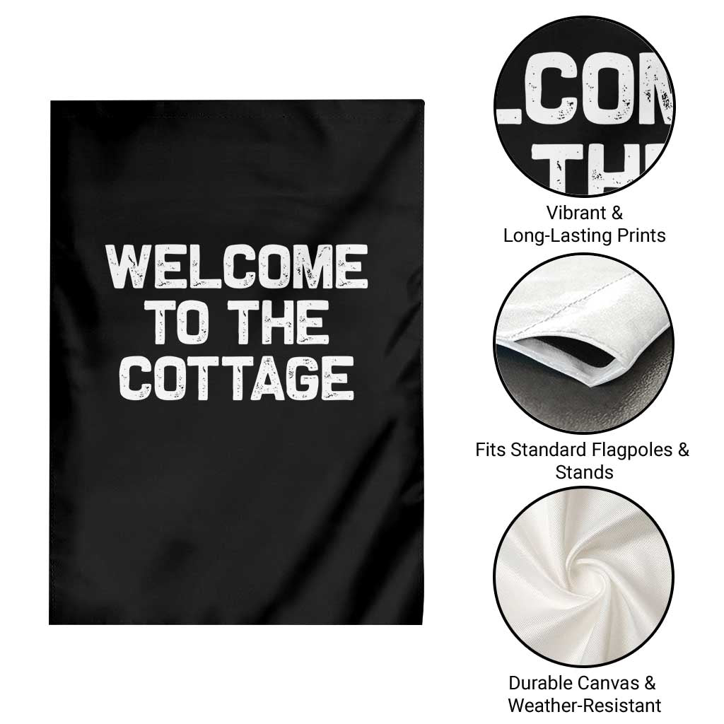 Welcome To The Cottage Garden Flag