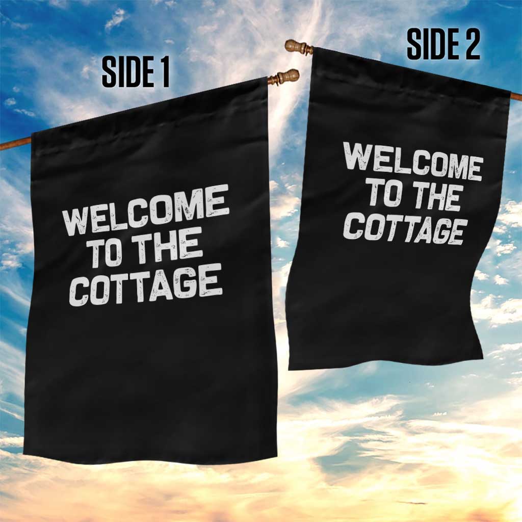 Welcome To The Cottage Garden Flag