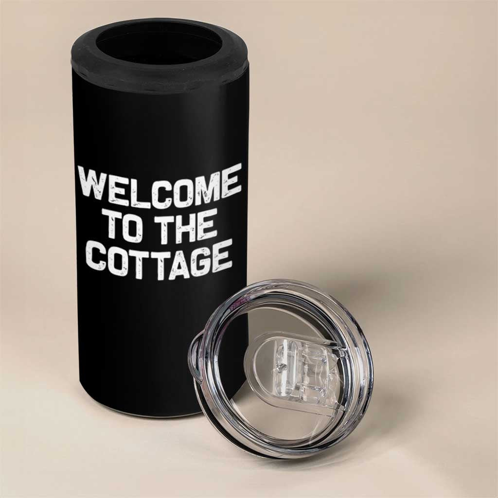 Welcome To The Cottage 4 in 1 Can Cooler Tumbler