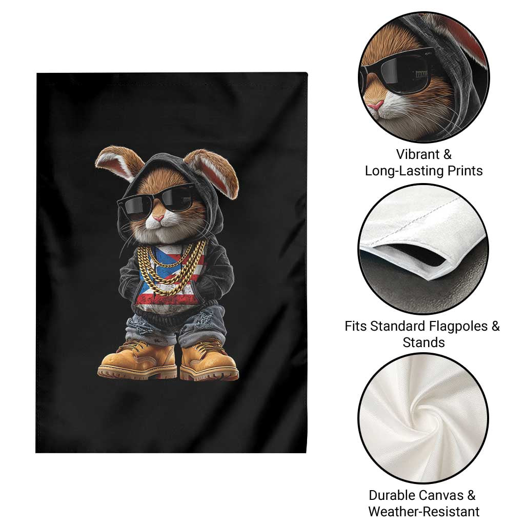 Bunny Puerto Rican Flag Garden Flag Puerto Rican Taino Boricua Vibes